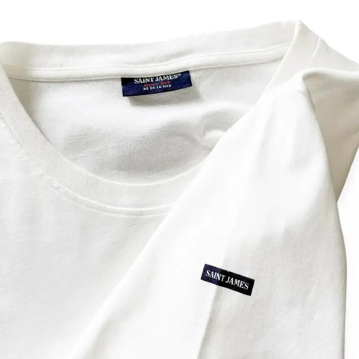 [BUNJANG] Saint James Solid Crew Neck T-Shirt / Saint James Solid Crew Neck T-Shirt