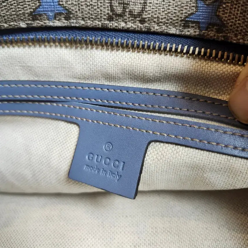 [BUNJANG] Gucci GG Star Pattern Shoulder Bag (Blue) / 정품 구찌 GG 별 패턴 숄더백 (블루)