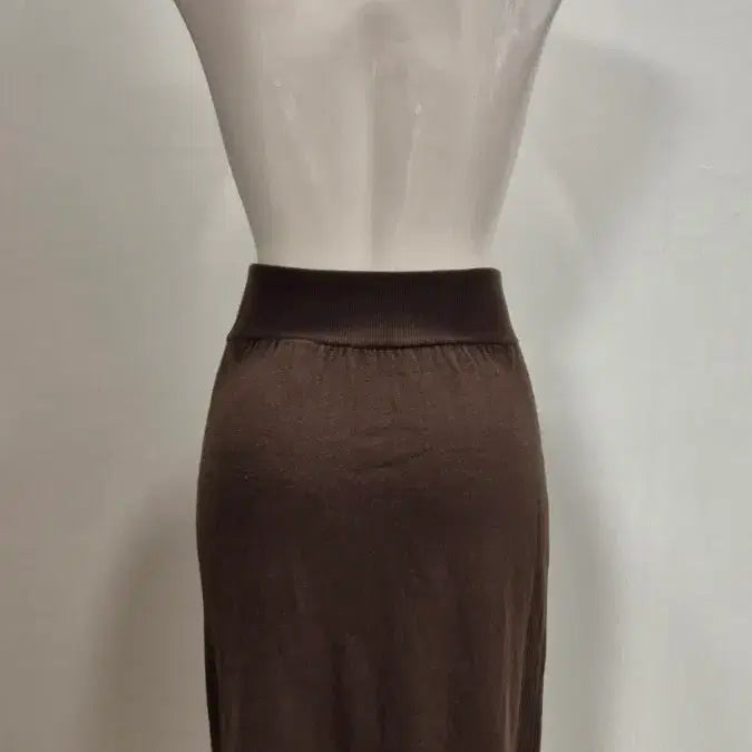 [BUNJANG] Brown Knit Long Skirt - Size 55 / 브라운 니트 롱 스커트 55 사이즈 ls3