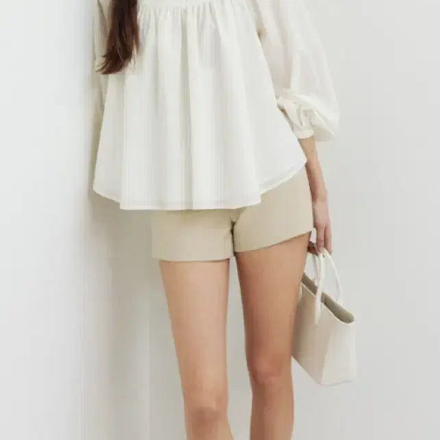 [BUNJANG] Sie May Cotton Short Pants Beige S New / sie 시에 메이 코튼 숏팬츠 베이지 S 새상품