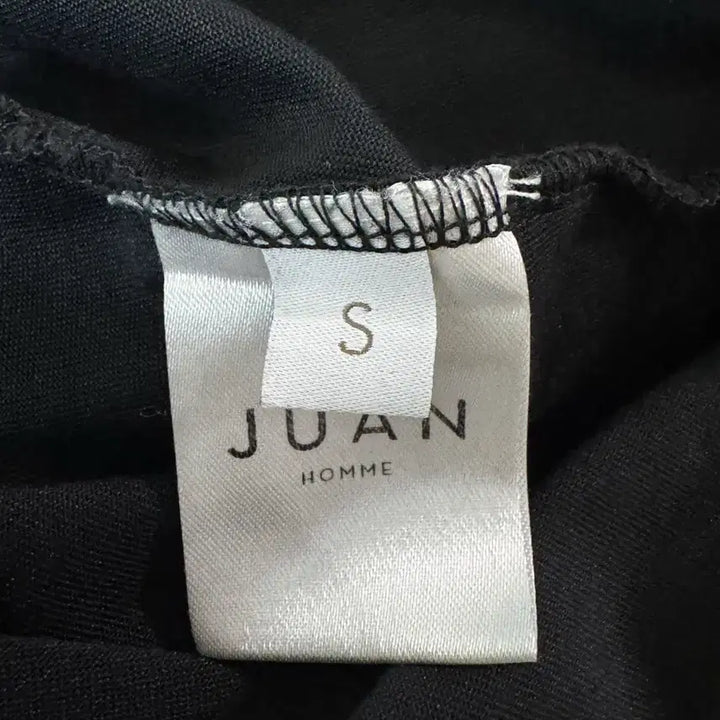 [BUNJANG] Juang Homme Silk Short Sleeve T-Shirt Black / 주앙옴므 실켓 반팔 티셔츠 블랙