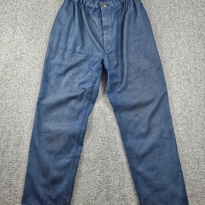 [BUNJANG] Vintage Denim French Work Pants (Approx. 34") / 빈티지 데님 프렌치 워크 팬츠 ( 34"추정 ) / 12162