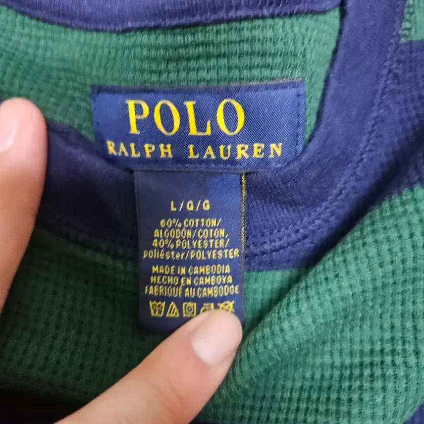 [BUNJANG] Polo Ralph Lauren Striped Long Sleeve Shirt / 폴로 스트라이프 긴팔