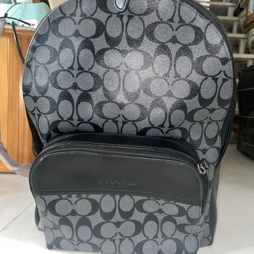 [BUNJANG] Coach Signature Backpack Black / 코치 시그니처 백팩 블랙