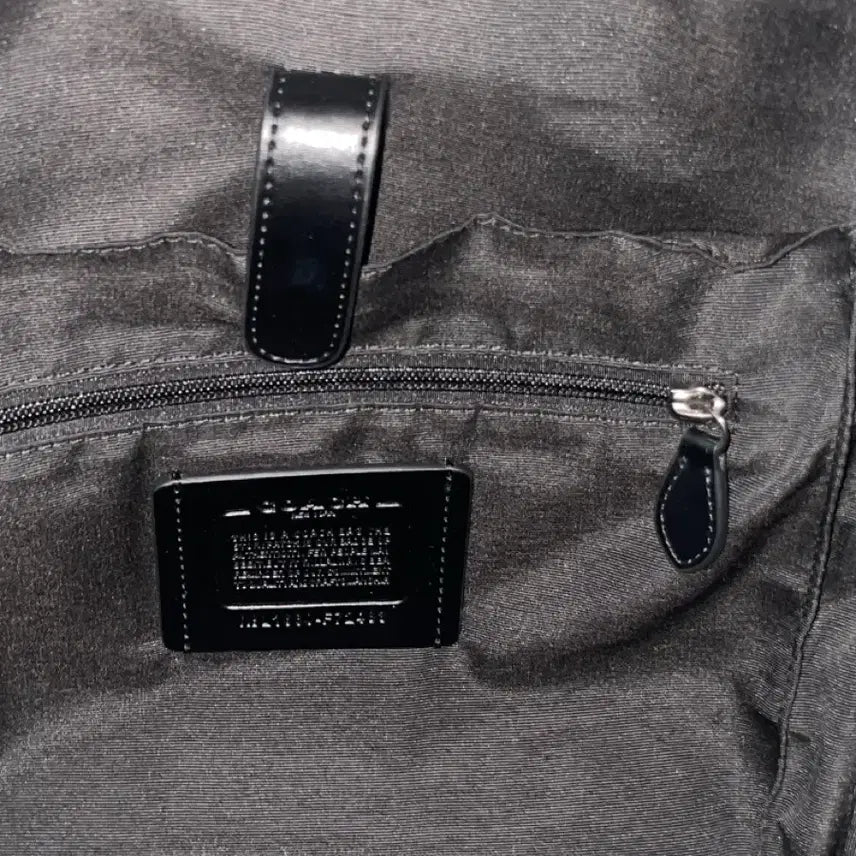 [BUNJANG] Coach Signature Backpack Black / 코치 시그니처 백팩 블랙