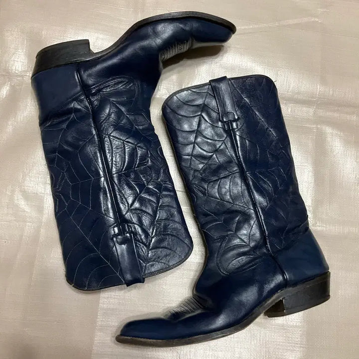 [BUNJANG] Vintage Western Boots Navy / 빈티지 웨스턴 부츠 네이비