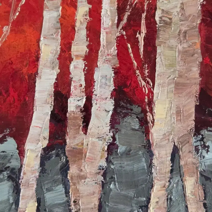 [BUNJANG] Birch Forest Oil Painting / 자작나무숲   유화그림