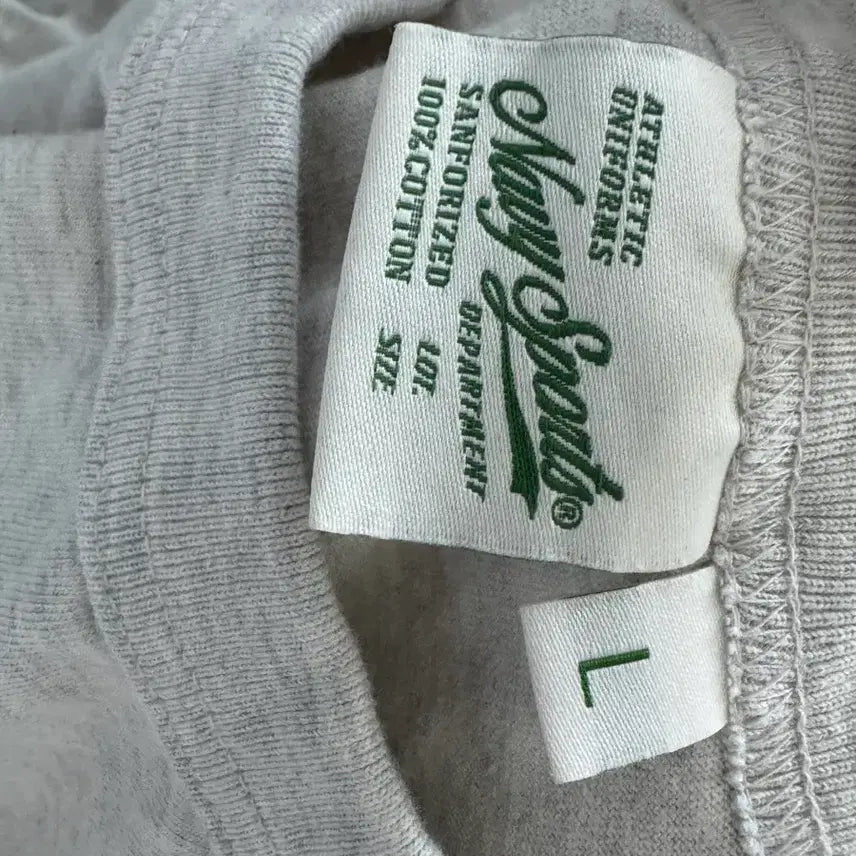 [BUNJANG] Uniform Bridge Printing Short Sleeve T-Shirt Oatmeal L / 유니폼브릿지 프린팅 반팔 티셔츠 오트밀 L
