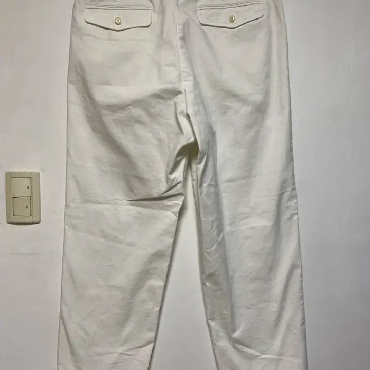 [BUNJANG] HAZZYS British Heritage Line White Chino Pants Size 86 / [HAZZYS] 헤지스 브리티쉬 헤리티지 라인 화이트 치노 팬츠 86