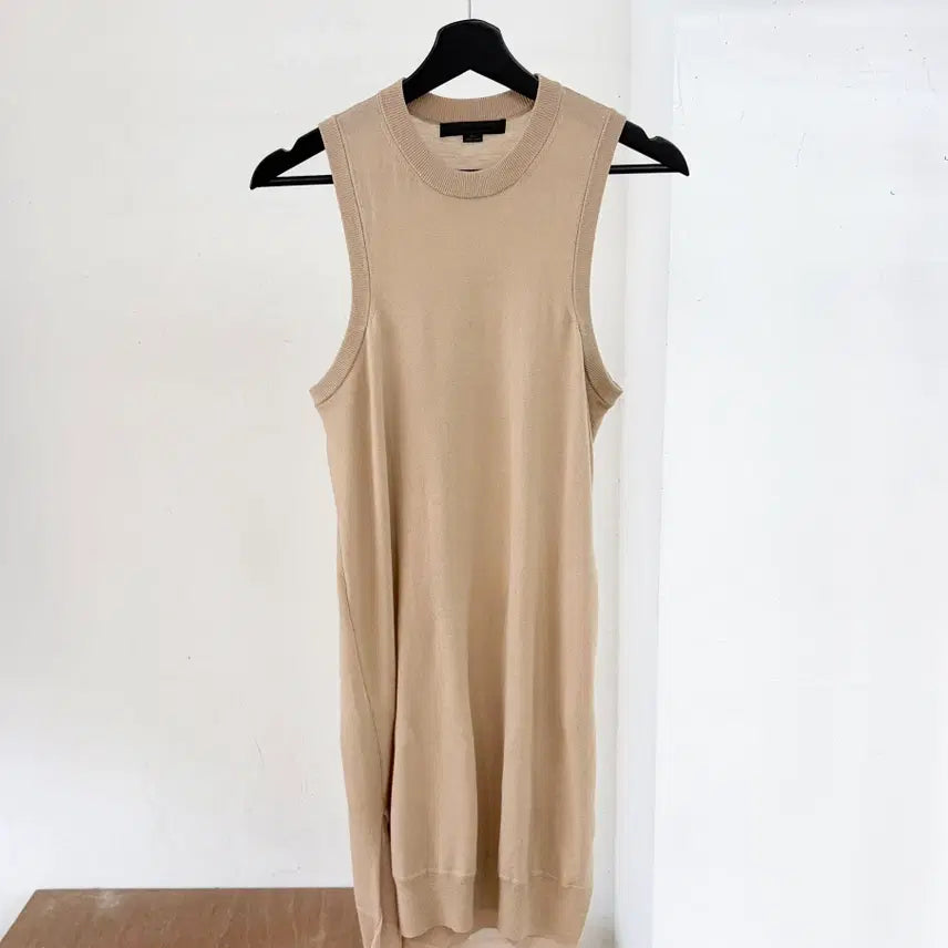 [BUNJANG] Alexander Wang Sleeveless Knit Maxi Dress Beige / 알렉산더 왕 베이지 슬리브리스 니트 맥시 원피스