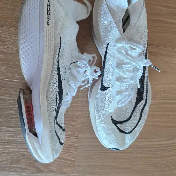[BUNJANG] Nike Air Zoom Alphafly NEXT% 2 Proto White Running Shoes / 에어 줌 알파플라이 넥스트% 2 프로토 화이트
