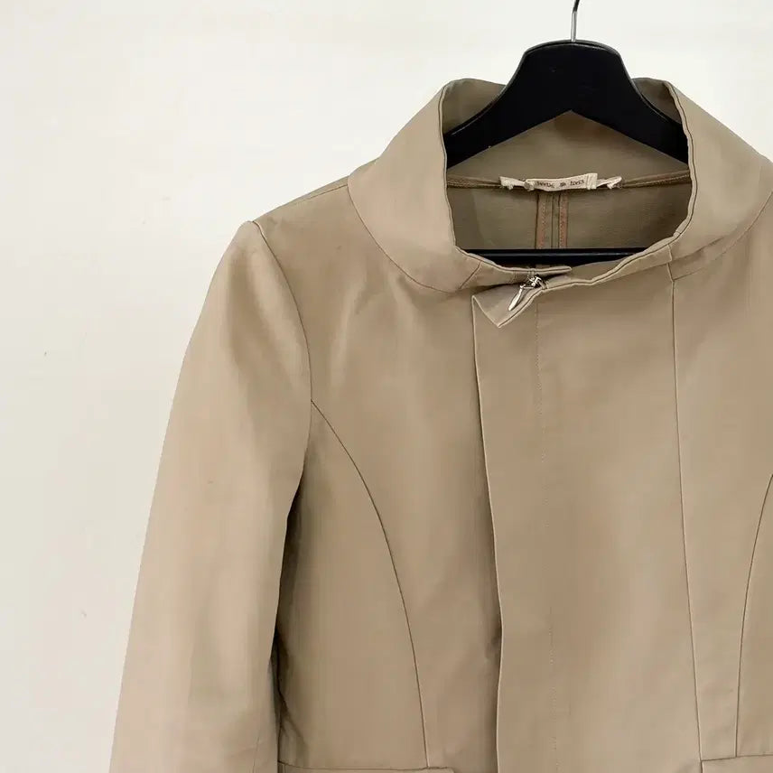 [BUNJANG] Marni Beige High Neck Cotton Blouson Jacket / 마르니 베이지 하이넥 코튼 블루종 자켓