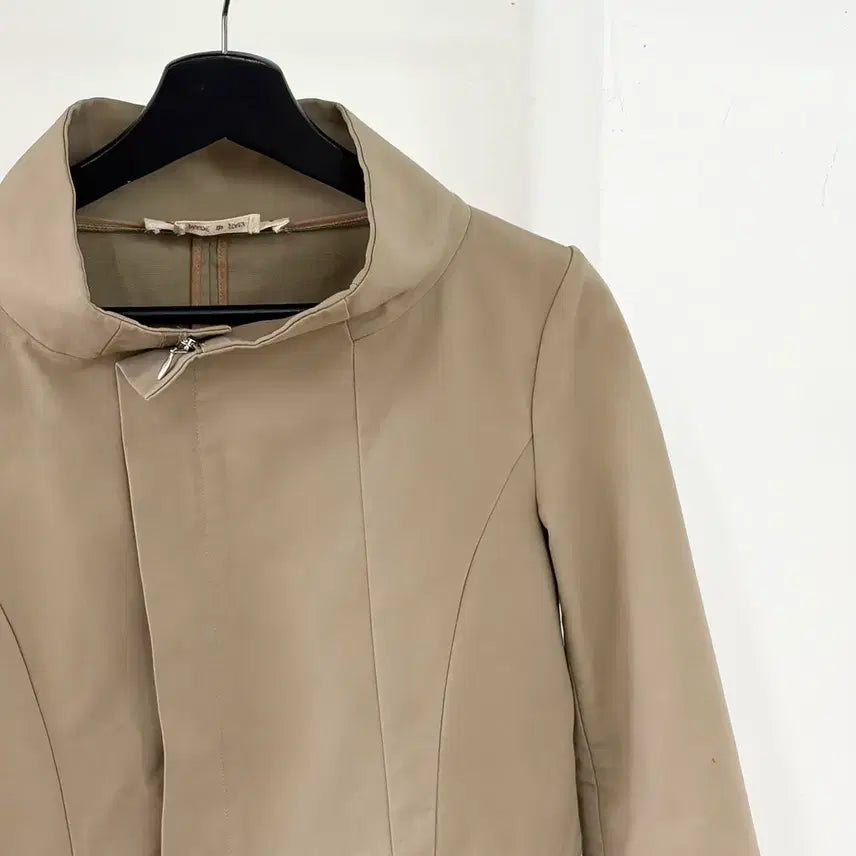 [BUNJANG] Marni Beige High Neck Cotton Blouson Jacket / 마르니 베이지 하이넥 코튼 블루종 자켓