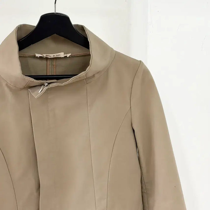 [BUNJANG] Marni Beige High Neck Cotton Blouson Jacket / 마르니 베이지 하이넥 코튼 블루종 자켓