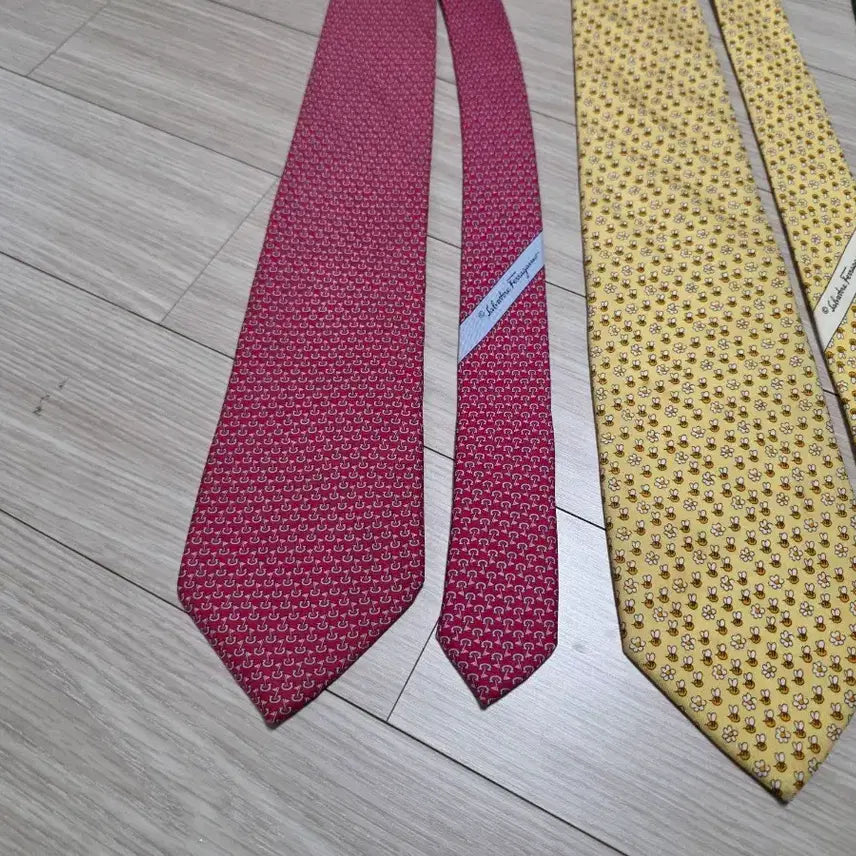 [BUNJANG] Ferragamo &amp; Bulgari Silk Necktie Set (5-Piece) / 페라가모, 불가리 실크 넥타이 5종
