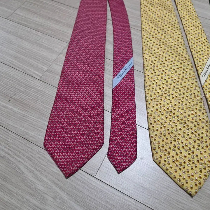 [BUNJANG] Ferragamo &amp; Bulgari Silk Necktie Set (5-Piece) / 페라가모, 불가리 실크 넥타이 5종