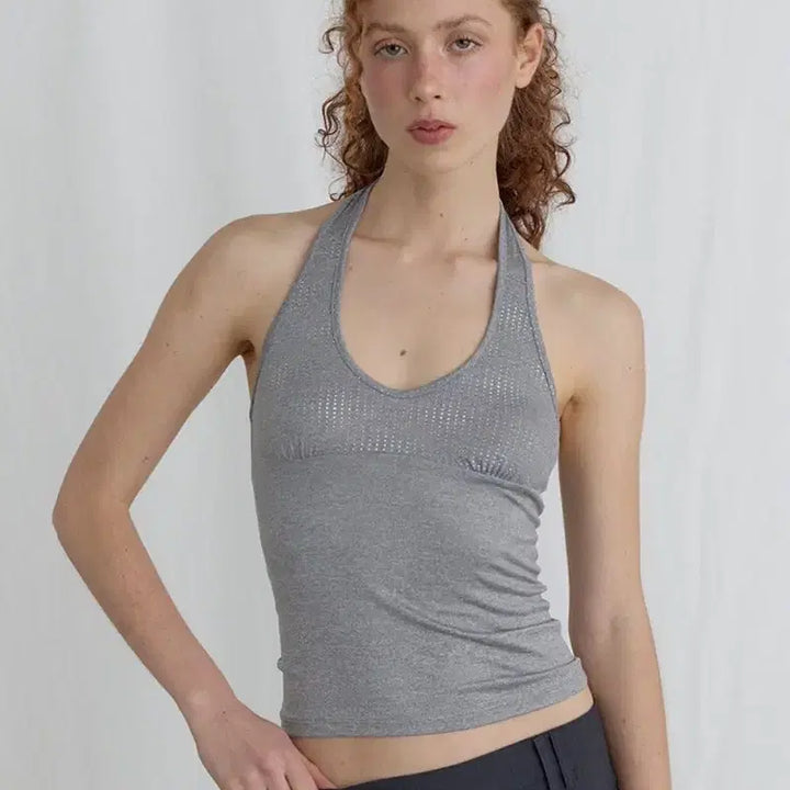 [BUNJANG] ODESS Sparkle Halter Top / 오데스 스파클 홀터 탑