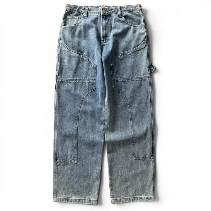[BUNJANG] BIRTHDAY Washed Denim Carpenter Pants / BIRTHDAY Washed Denim Carpenter Pants