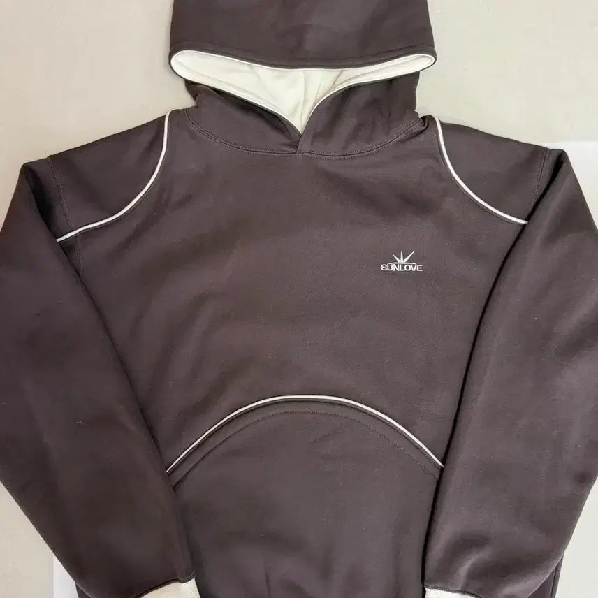 [BUNJANG] Sunlove Crescent Brushed Hoodie Brown / [XL]썬러브 크레센트 브러쉬드 후디 후드티 브라운