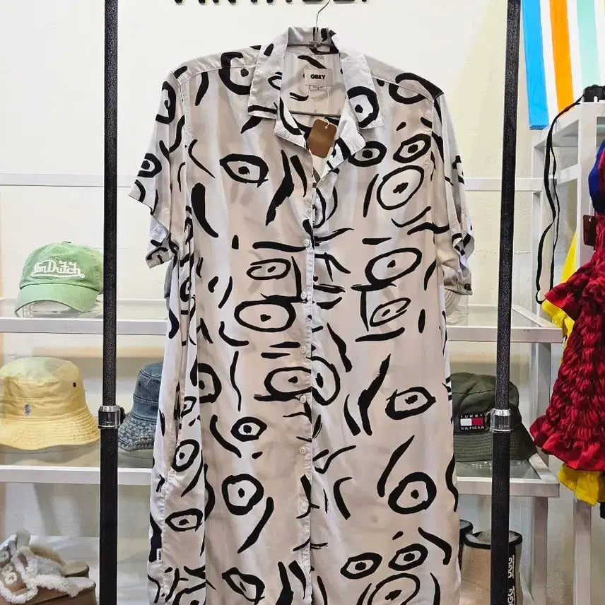 [BUNJANG] OBEY Graphic Pattern Dress S / 오베이 그래픽패턴 원피스S