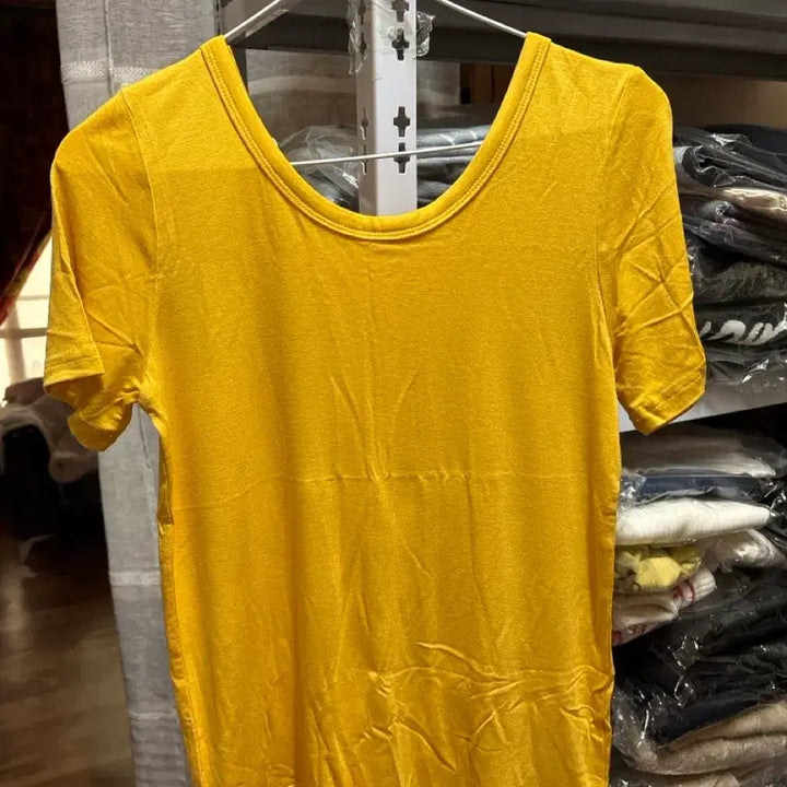 [BUNJANG] Fashionista Yellow Short-Sleeve T-Shirt / Fashionista 반팔 티셔츠 옐로우