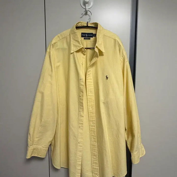 [BUNJANG] Polo Ralph Lauren Classic Fit Yellow Shirt / 폴로 랄프로렌 클래식핏 옐로우 셔츠