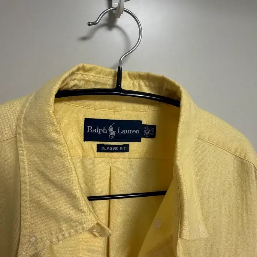 [BUNJANG] Polo Ralph Lauren Classic Fit Yellow Shirt / 폴로 랄프로렌 클래식핏 옐로우 셔츠