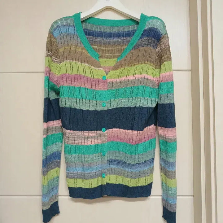 [BUNJANG] Altbeny Striped Knit Cardigan / 1회착용) 다양한 색감, 봄여름용 가디건