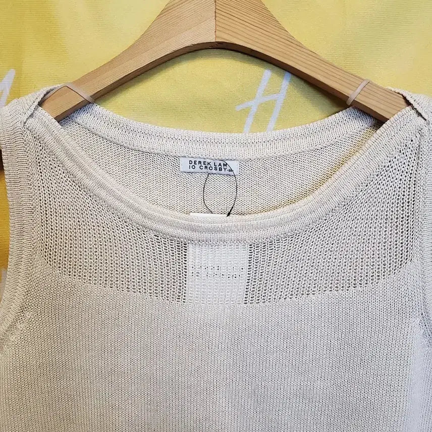 [BUNJANG] Derek Lam 10 Crosby Knit Tank Top Size 66 Ivory / 미사용/데렉 램 10 크로스비 니트 탱크탑 66