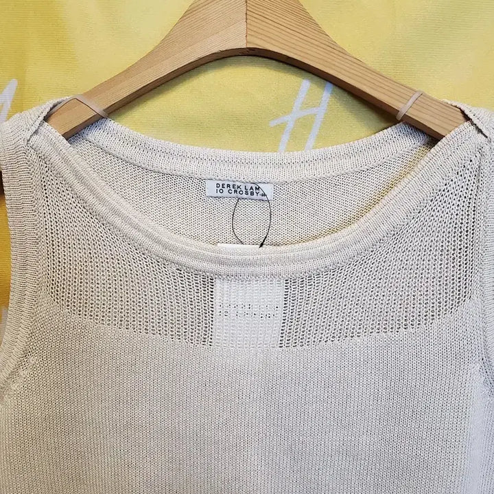 [BUNJANG] Derek Lam 10 Crosby Knit Tank Top Size 66 Ivory / 미사용/데렉 램 10 크로스비 니트 탱크탑 66