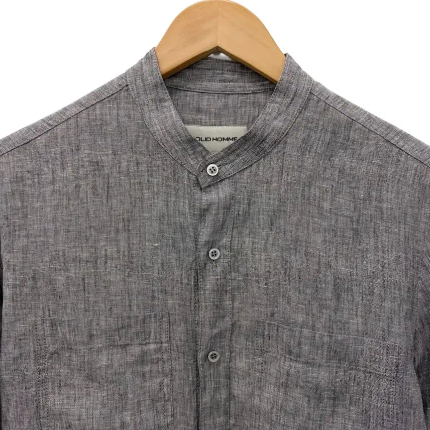 [BUNJANG] Solid Homme Linen Shirt / 솔리드옴므 린넨 셔츠
