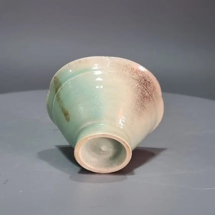 [BUNJANG] Celadon Tea Bowl / 화형다완. 도자기 찻잔 다완 연한 민트색. 지름7.2 높이 4.2