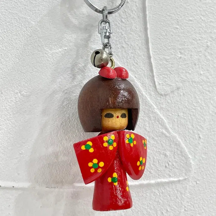 [BUNJANG] 90s Vintage Japanese Kokeshi Doll Keychain / [90s 빈티지] 일본 고전 코케시 인형 키링