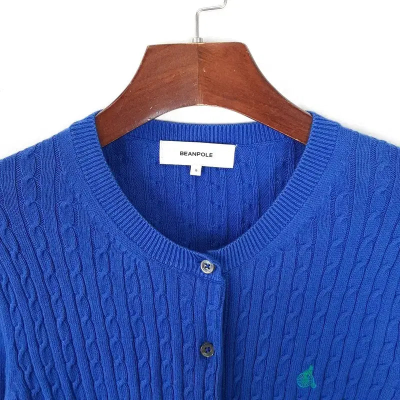 [BUNJANG] Beanpole Lady Cable Knit Cardigan S / 빈폴레이디 케이블 니트가디건 S