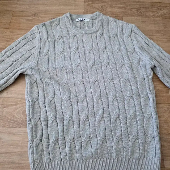 [BUNJANG] SUARE Cable Knit Sweater L / SUARE 꽈배기 니트 L