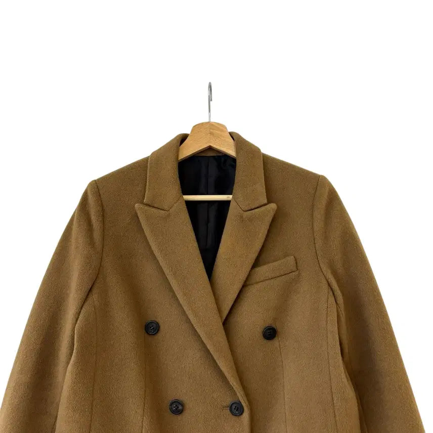 [BUNJANG] System Wool Cashmere Double Coat Beige 66 / 시스템 한섬 울 캐시미어 더블 코트 베이지 66 정품
