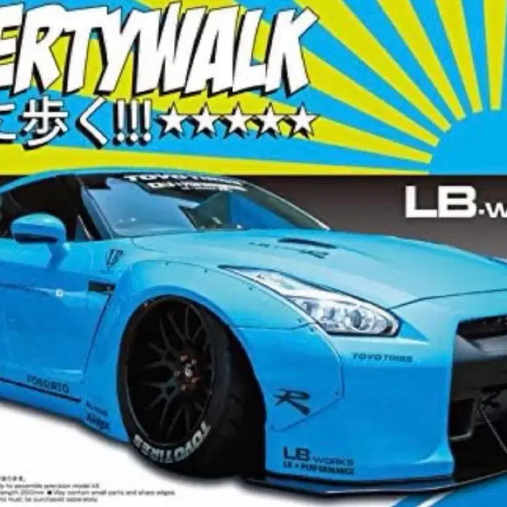 [BUNJANG] Aoshima Liberty Walk 1/24 Nissan R35 GT-R Ver.1 Plastic Model Kit / 아오시마 리버티 워크 1/24 닛산 R35GTR VER.1 (프라모델)