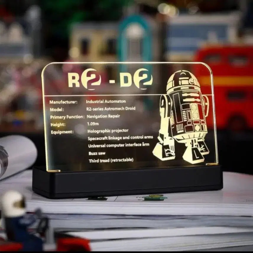 [BUNJANG] LEGO Star Wars R2-D2 Acrylic Stand Light / 레고) 스타워즈 R2-D2 아크릴 스탠드 조명