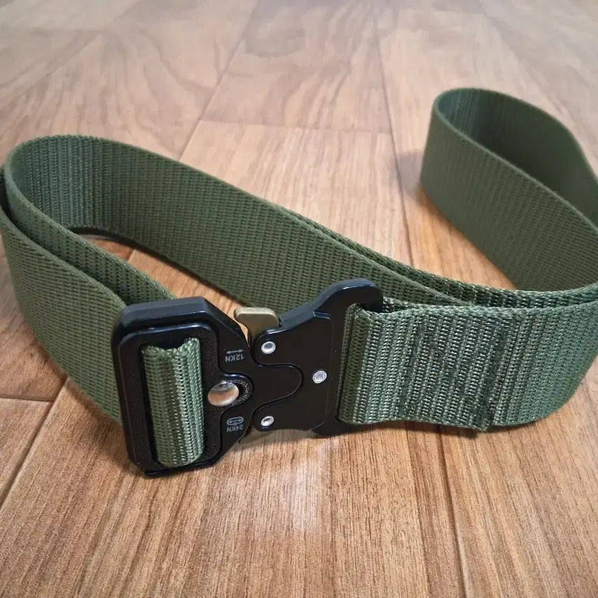 [BUNJANG] Tactical Belt with Buckle in Olive Drab / 택티컬 벨트 국방색 버클 벨트