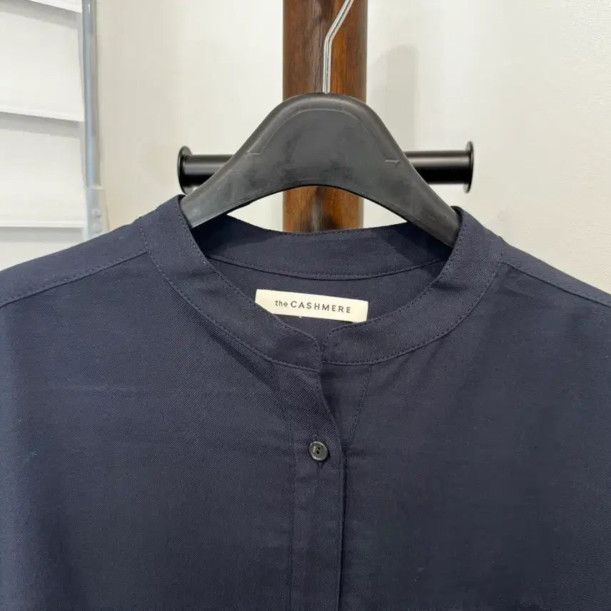 [BUNJANG] The Cashmere Loose Fit Navy Shirt / 한섬 THE CASHMERE 루즈핏 네이비 셔츠