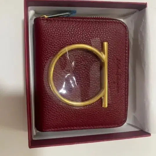 [BUNJANG] Salvatore Ferragamo Carmin Red Leather Bifold Wallet / 페라가모 반지갑 카민 컬러 새상품 풀박스