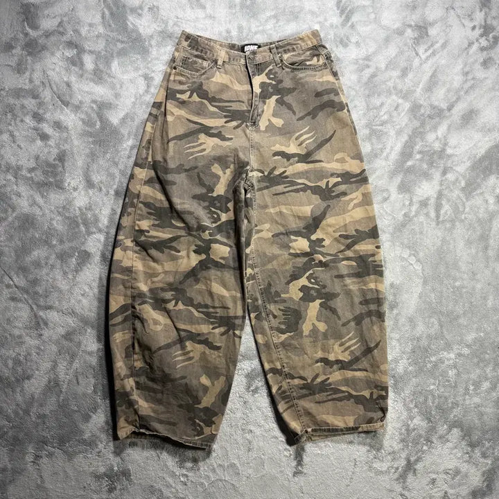 [BUNJANG] 1one Vintage Camo Wide Balloon Pants / 1one 빈티지 카모 와이드 벌룬팬츠