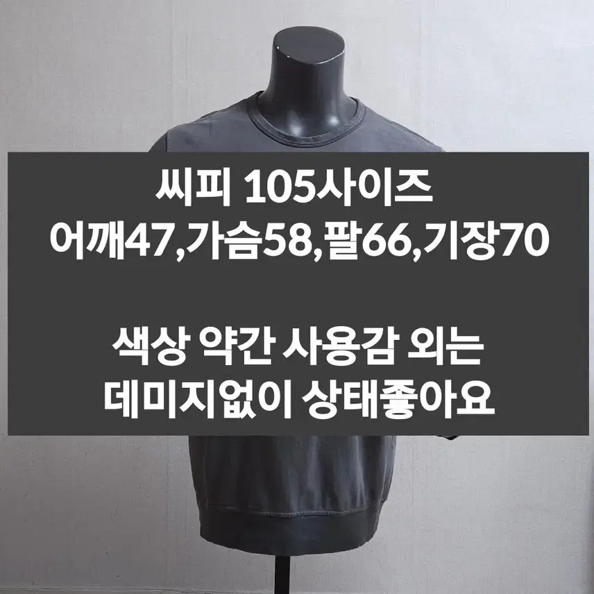 [BUNJANG] CP Company Sweatshirt Grey Size 105 / 씨피컴퍼니 Cp Company 맨투맨 그레이 105