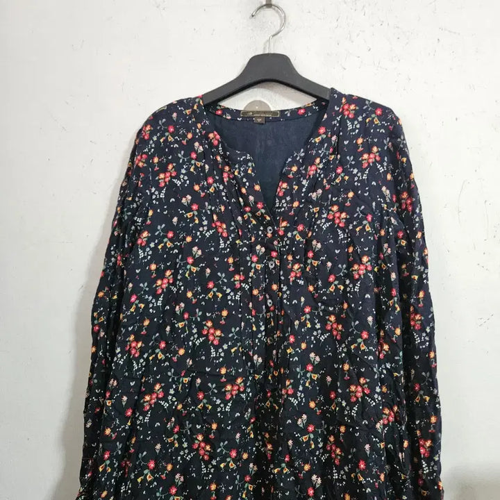 [BUNJANG] Thursday Island Flower Pattern Long Dress Black / 써스데이아일렌드플라워 패턴 롱 원피스 블랙