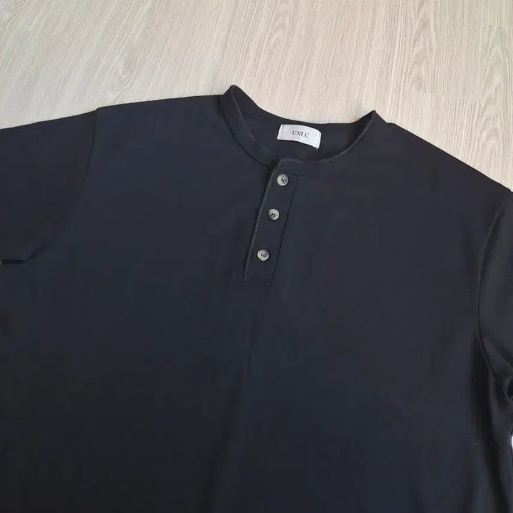 [BUNJANG] L&amp;LC Henry Neck T-Shirt Black / L 유앤엘씨 헨리넥 반팔 티셔츠 블랙