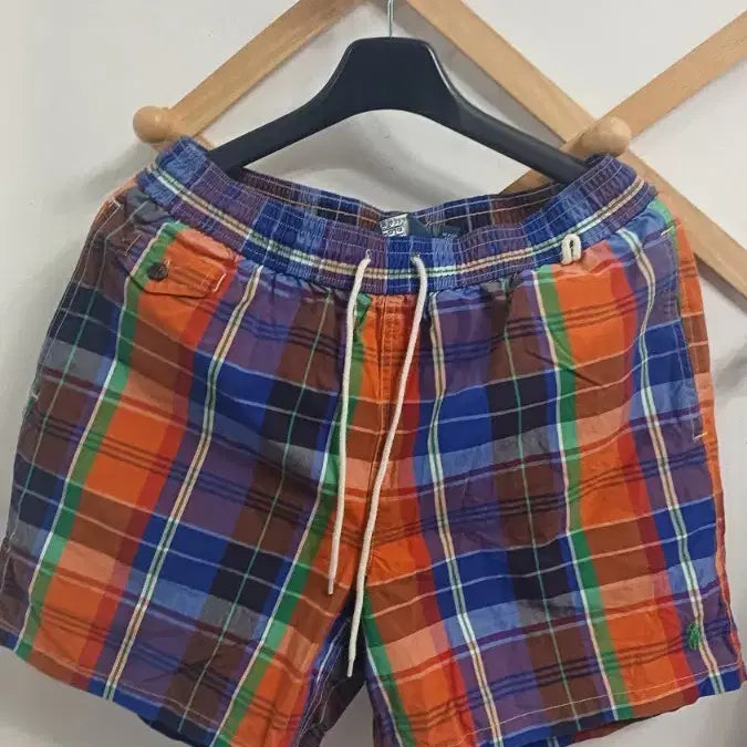 [BUNJANG] Polo Check Pattern Shorts (Unisex, 47cm Length) / 폴로 (새)반바지 길이47  남녀가능