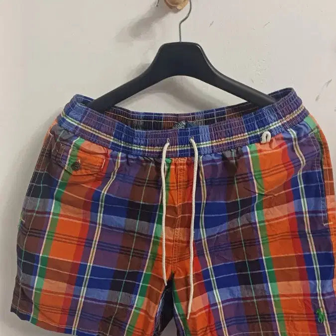 [BUNJANG] Polo Check Pattern Shorts (Unisex, 47cm Length) / 폴로 (새)반바지 길이47  남녀가능