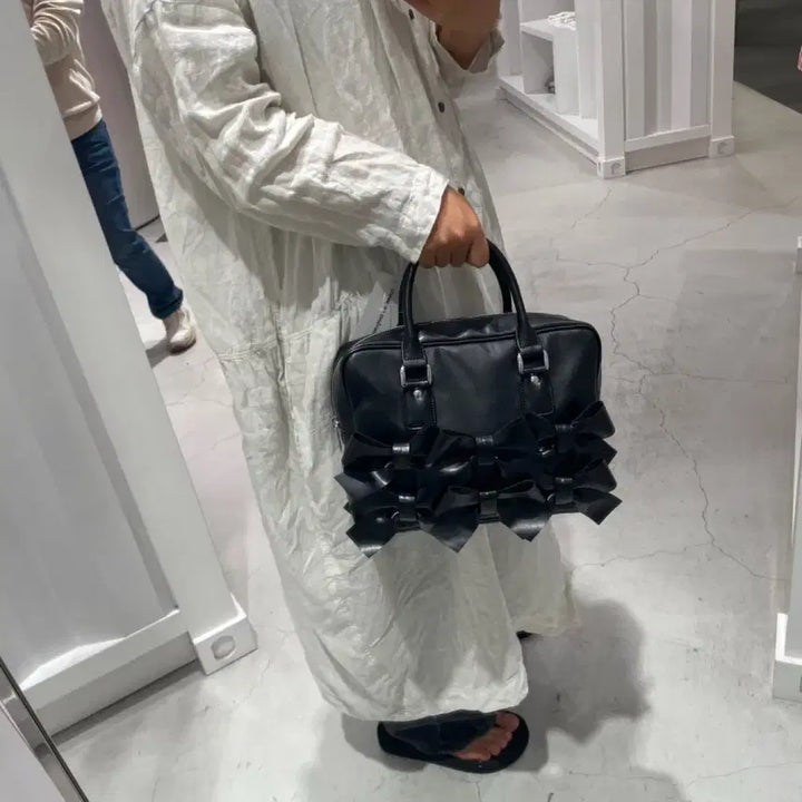[BUNJANG] Comme des Garçons Girl Ribbon Tote Bag / (새상품) 꼼데가르송 걸 리본 토트백 리본백