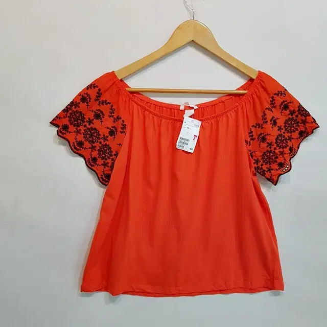 [BUNJANG] H&amp;M Shirring Blouse XS (Fits M) / [새상품] H&amp;M 셔링 블라우스
