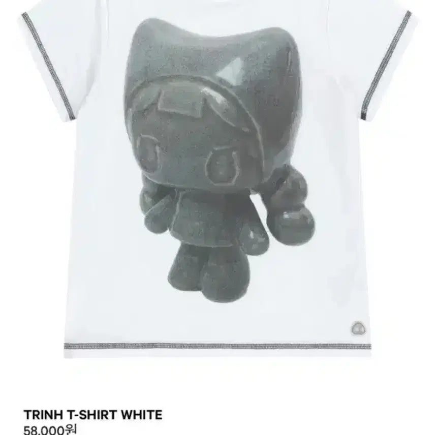 [BUNJANG] KOSEIO TRINH Short Sleeve T-Shirt White / 코이세이오 TRINH 반팔 화이트